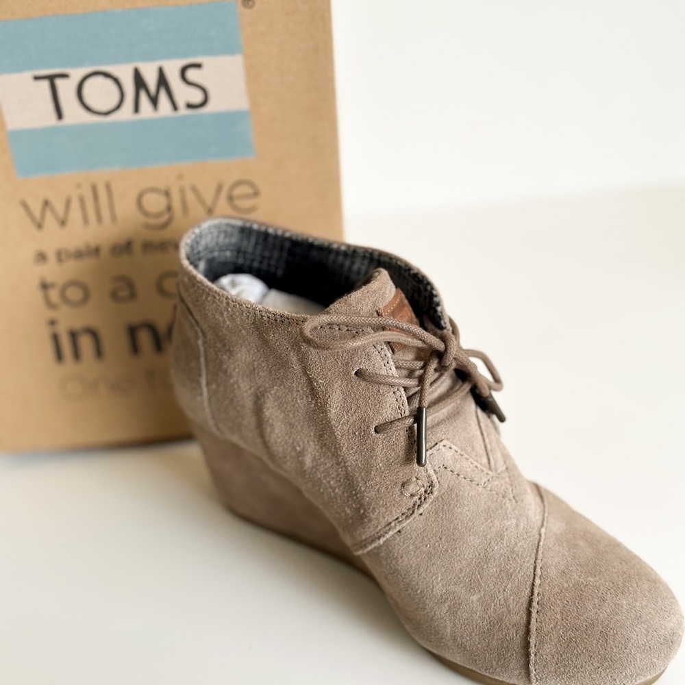 Toms Desert Wedge Bootie